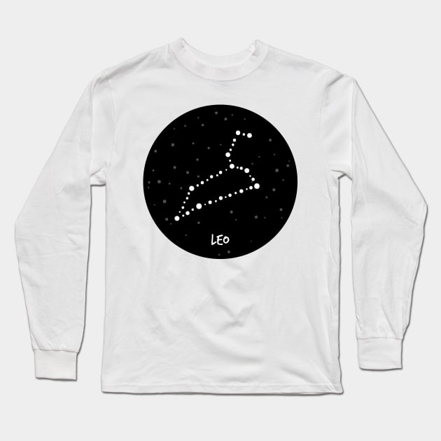 Leo Constellation Long Sleeve T-Shirt by krimons